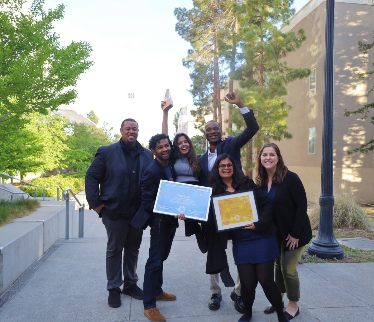 AgriSolar team celebrating Big Ideas Contest win
